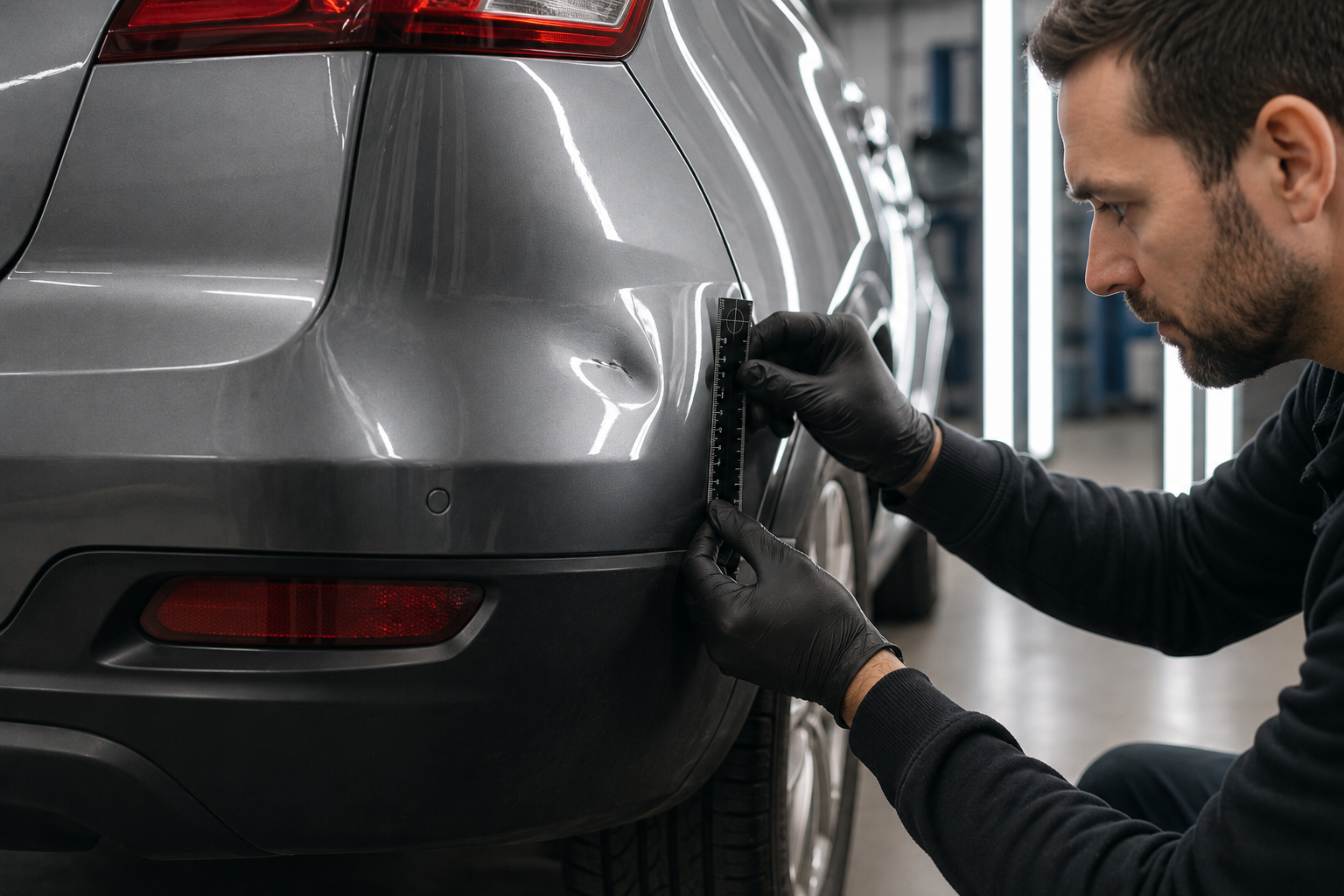 When does a dent need paint, not just panel repair?