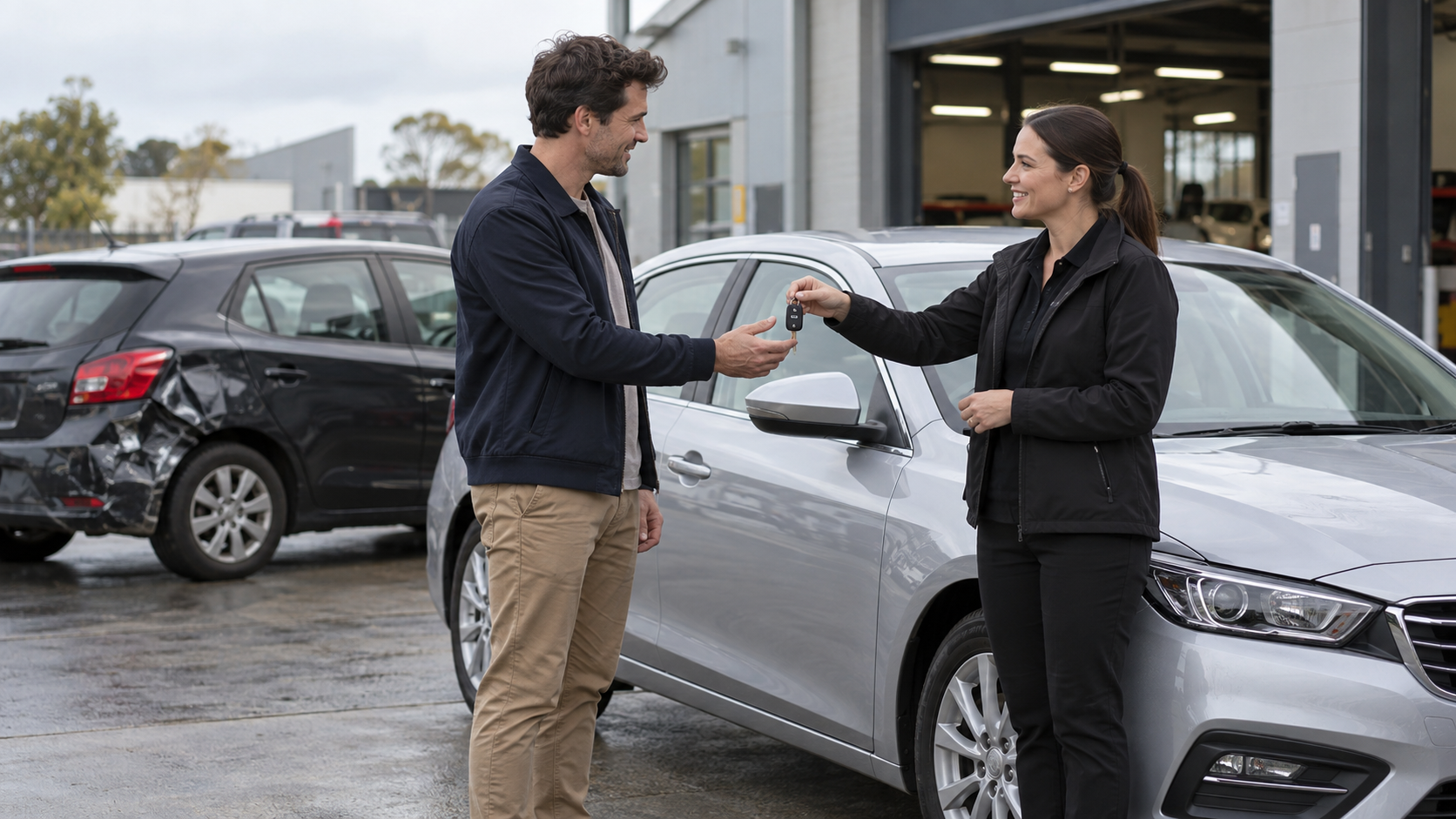 Do you get a courtesy car after a crash in Victoria?